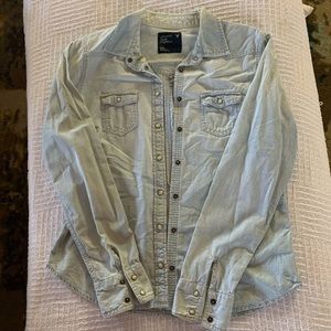 Demi pearl snap long sleeve